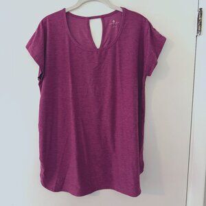 Tuff Athletics Soft Hot Pink Active T-Shirt Women size L Large EUC